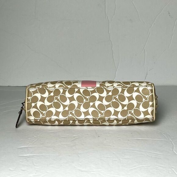 Coach Signature Logo Cosmetic Bag - Picture 7 of 8